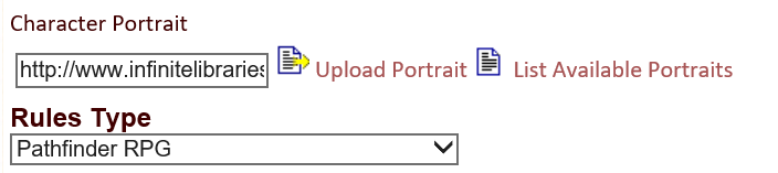 The image upload field